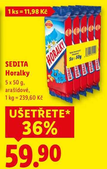 SEDITA Horalky, 5x 50 g