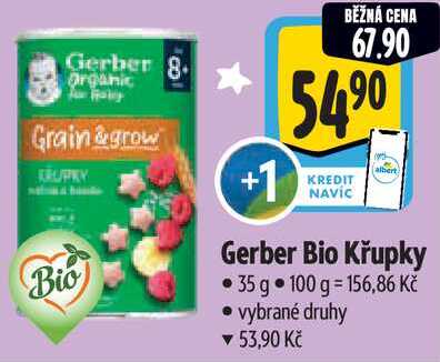  Gerber Bio Křupky 35 g 