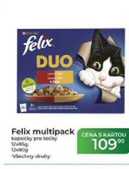 Felix multipack kapsičky pro kočky 12x85g, 12x80g