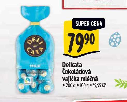 Delicata Čokoládová vajíčka mléčná 200 g