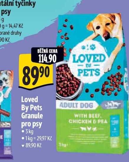 Loved By Pets Granule pro psy 3kg 