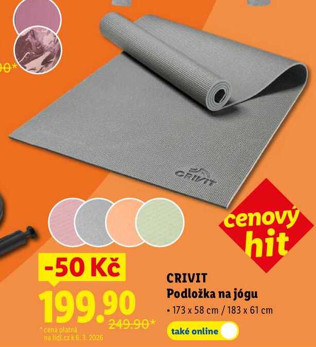 CRIVIT Podložka na jógu 