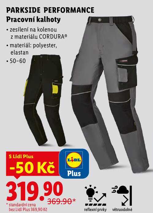 PARKSIDE PERFORMANCE Pracovní kalhoty