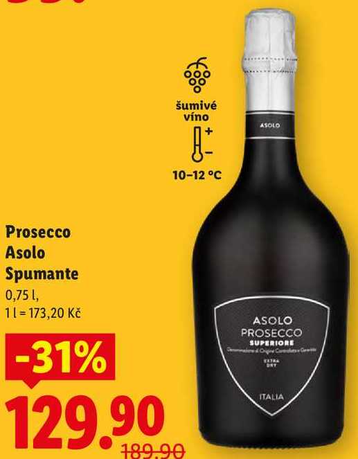 Prosecco Asolo Spumante, 0,75 l