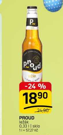 PROUD ležák 0,33l