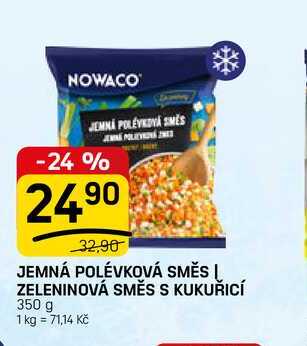 JEMNÁ POLÉVKOVÁ SMĚS Į ZELENINOVÁ SMĚS S KUKUŘICÍ 350 g 