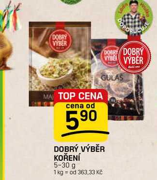 DOBRÝ VÝBĚR KOŘENÍ 5-30 g