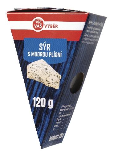 VÁŠ VÝBĚR Sýr s modrou plísní, 120 g