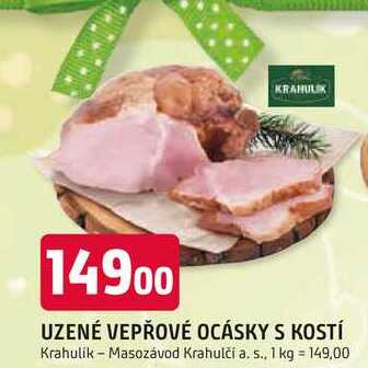 Krahulík Uzené vepřové ocásky s kostí 1kg