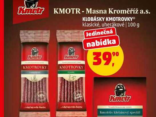 KLOBÁSKY KMOTROVKY, 100 g 