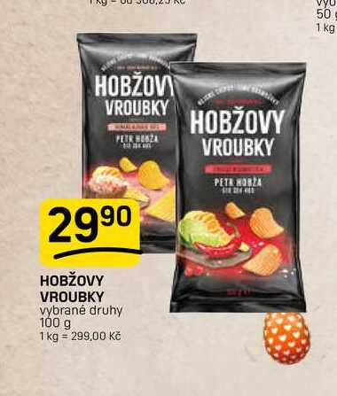 HOBŽOVY VROUBKY vybrané druhy 100 g 