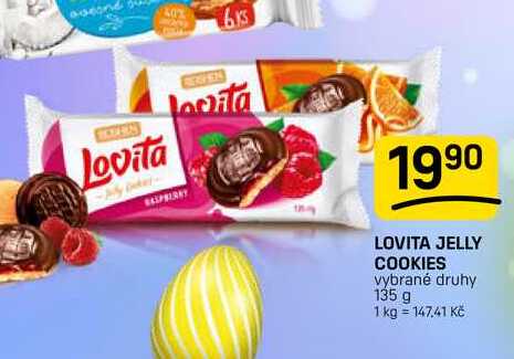 LOVITA JELLY COOKIES vybrané druhy 135 g 
