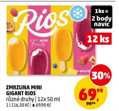 ZMRZLINA MINI GIGANT RIOS, 12x 50 ml