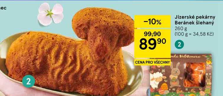 Jizerské pekárny Beránek šlehaný, 260 g 