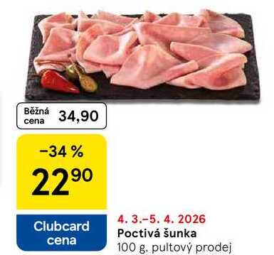 Poctivá šunka, 100 g 