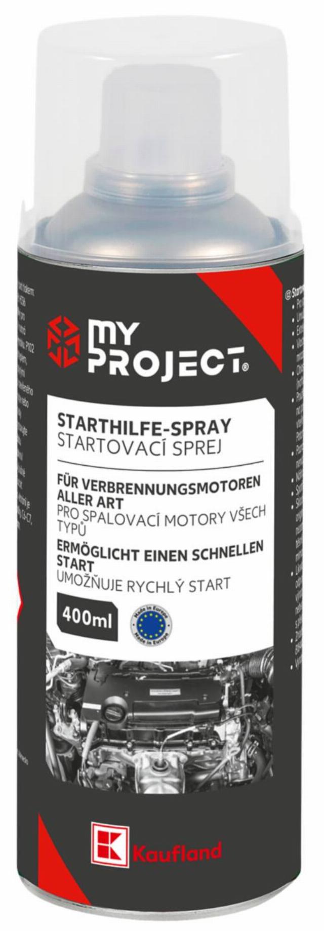 MY PROJECT Startovací sprej objem: 400 ml