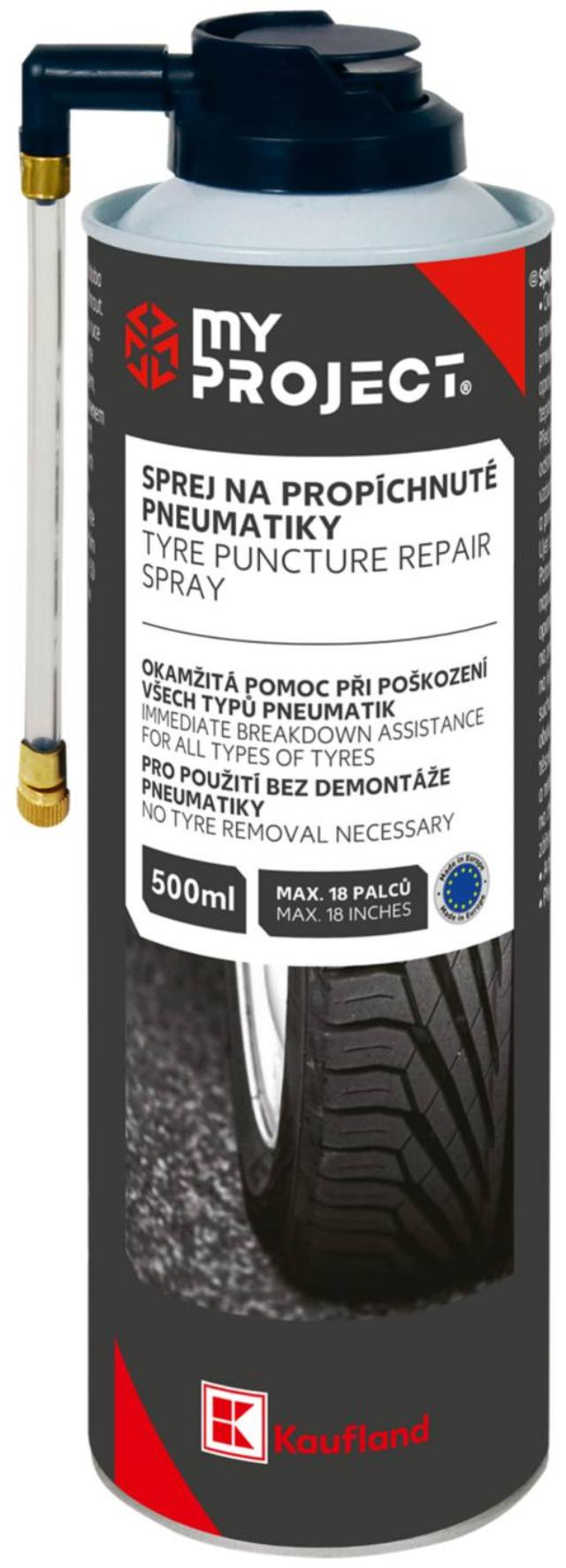 MY PROJECT Sprej na opravu pneu objem: 500 ml