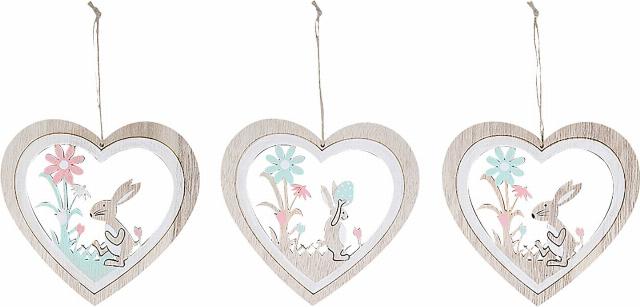 Závěsná dekorace dřevěná různé druhy