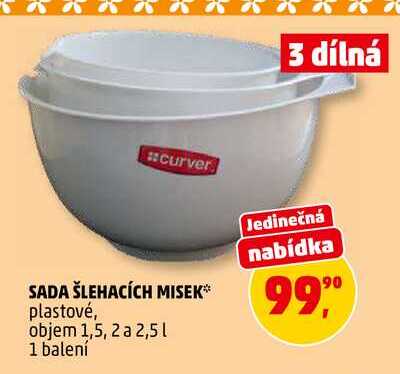 SADA ŠLEHACÍCH MISEK, 1 balení