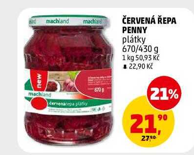 ČERVENÁ ŘEPA PENNY, 670 g