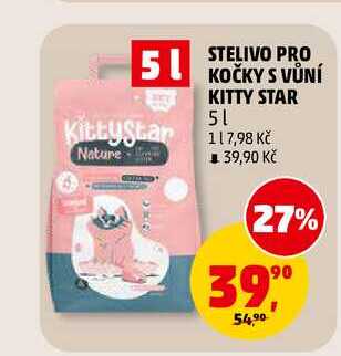 STELIVO PRO KOČKY S VŮNÍ KITTY STAR, 5 l