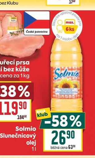 Solmio Slunečnicový olej 1l