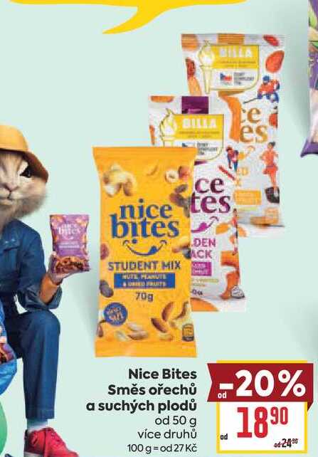 Nice Bites Směs ořechů a suchých plodů od 50 g
