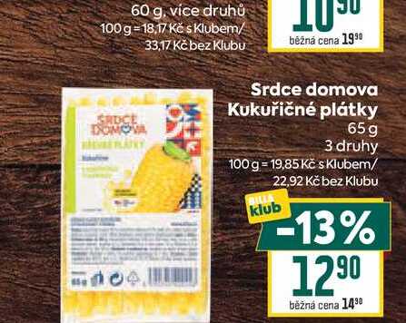 Srdce domova Kukuřičné plátky 65 g