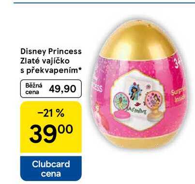Disney Princess Zlaté vajíčko s překvapením 