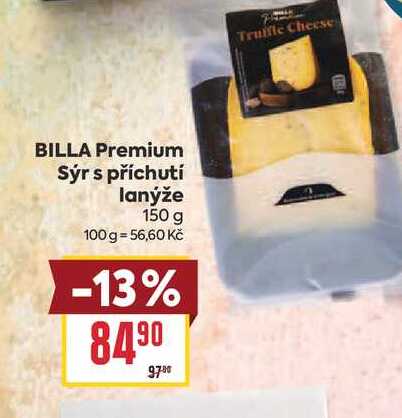 BILLA Premium Sýr s příchutí lanýže 150 g 