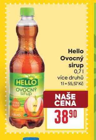 Hello Ovocný sirup 0,7l