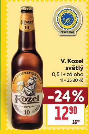 V. Kozel světlý 0,5l