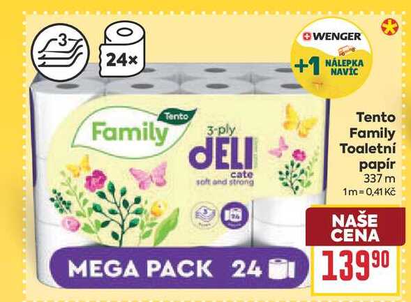 Tento Family Toaletní papír 337 m 
