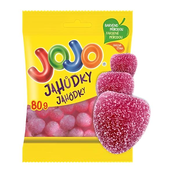 Jojo Jahůdky želé bonbóny s jahodovou příchutí
