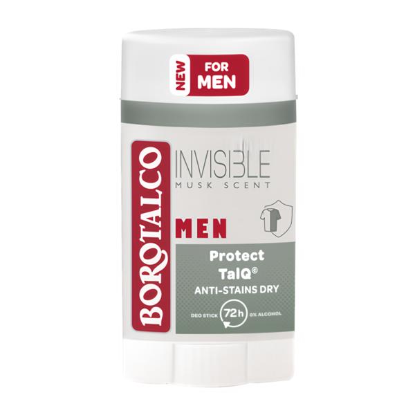 Borotalco MEN Invisible Dry tuhý deodorant