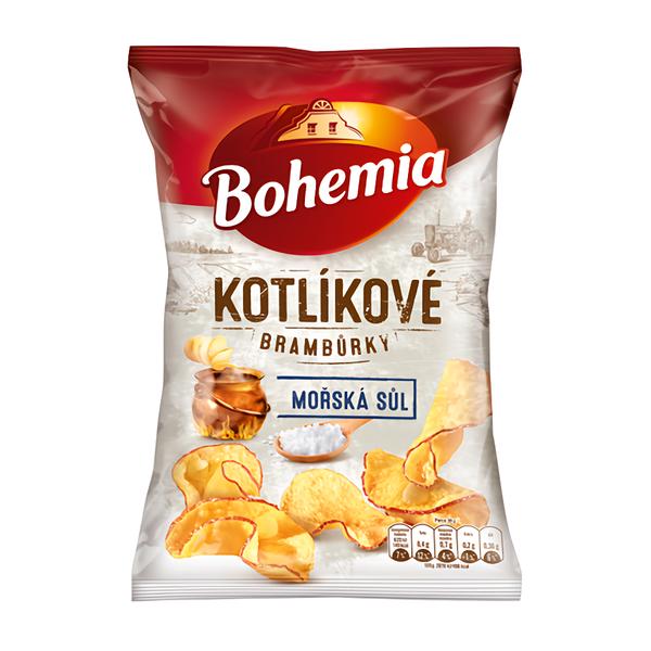 Bohemia Kotlíkové brambůrky, mořská sůl