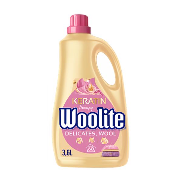 Woolite Keratin Therapy Delicate & Wool tekutý prací prostředek, 3,6L
