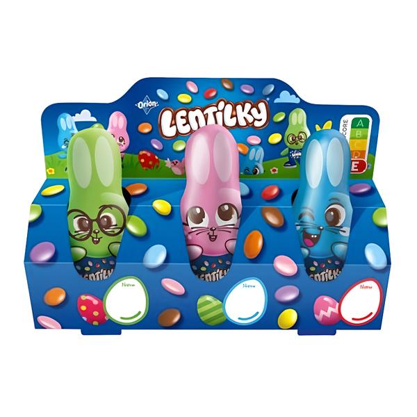 ORION Lentilky Zajíček čokoládové figurky multipack 3x 18,7 g