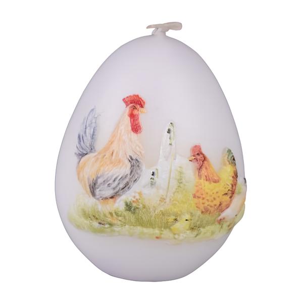 Easter Garden Slepice, svíčka vajíčko, 60mm