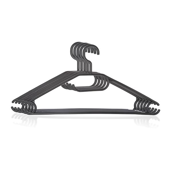 Brilanz Sada černých plastových ramínek