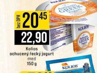 Kolios ochucený řecký jogurt med 150 g 