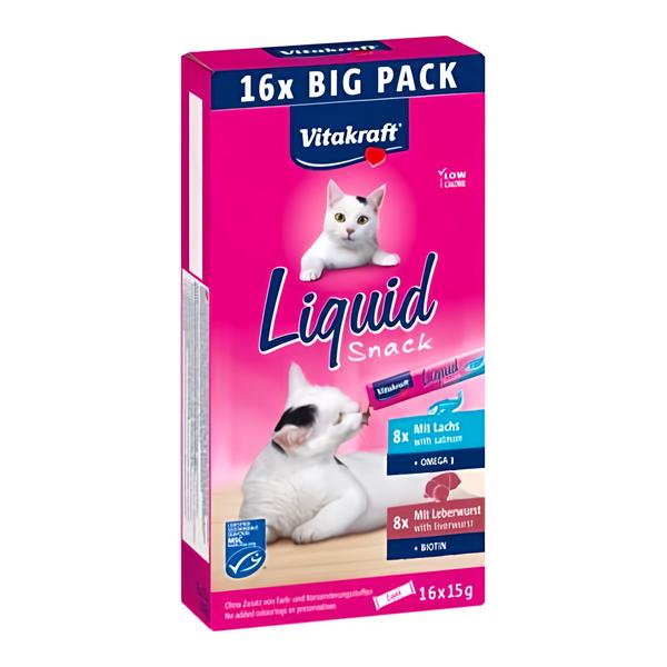Vitakraft Cat Liquid Snack játrovka+losos