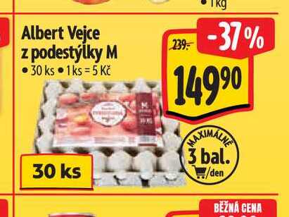 Albert Vejce z podestýlky M 30 ks 