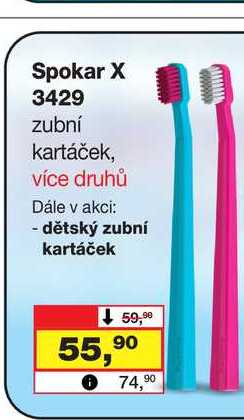 Spokar X 3429 zubní kartáček