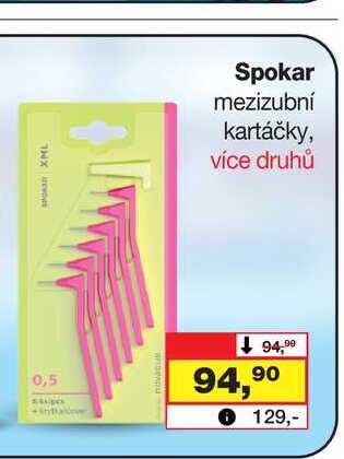 Spokar mezizubní kartáčky, více druhů 