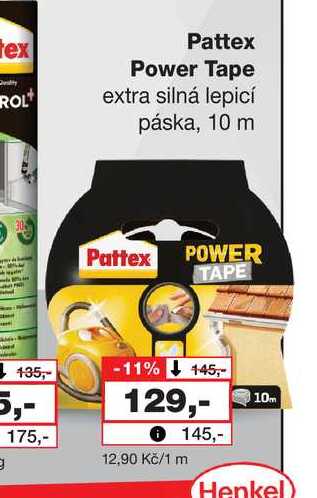 Pattex Power Tape extra silná lepicí páska, 10 m