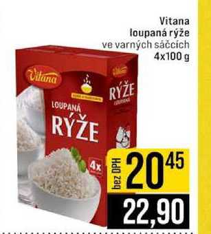 Vitana loupaná rýže ve varných sáčcích 4x100 g