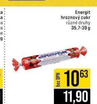 Energit hroznový cukr různé druhy 35,7-39 g