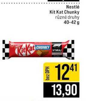 Nestlé Kit Kat Chunky různé druhy 40-42 g 