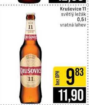 Krušovice 11 světlý ležák 0,5l